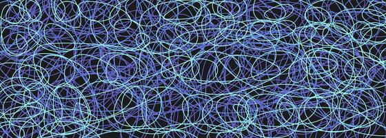 Colored tangled pattern. Abstract chaotic texture. Background with lines and waves. Art creation vector