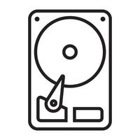 hard disk icon symbol vector