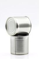 Cylindrical tin can photo