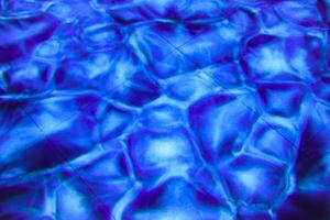 Blue light abstract texture background is water wave pattern or lava stone pattern on the floor. photo
