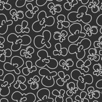 Popcorn pattern for packaging snacks. Popcorn fluffy flakes pattern. Popcorn Background pattern. doodle popcorn. popcorn seamless pattern background. vector