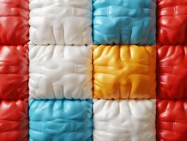 Colorful Abstract Background With Textured Squares. photo