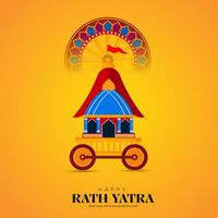 Jagannath Rath Yatra Social Media Poster, Banner, Web Banner , Print Design vector