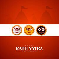 Jagannath Rath Yatra Social Media Poster, Banner, Web Banner , Print Design vector
