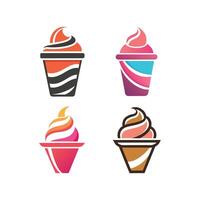 A set of ice-cream vector