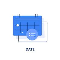 Calendar deadline or event reminder notification vector