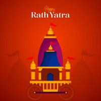 Jagannath Rath Yatra Social Media Poster, Banner, Web Banner , Print Design vector
