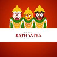 Jagannath Rath Yatra Social Media Poster, Banner, Web Banner , Print Design vector