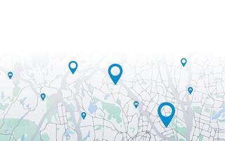Map Lines Location vector