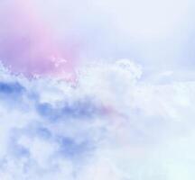Dreamy surreal sky as abstract art, fantasy pastel colours background for modern design photo