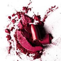 aplastada maquillaje productos - belleza y productos cosméticos estilizado concepto foto