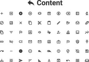 Collection of web icons for UI and web design. EPS 10 file with a white background. vector