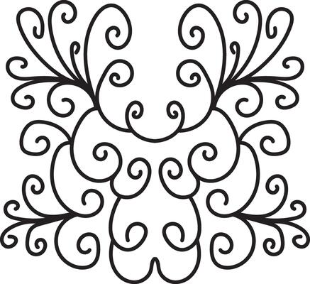 swirly flourish design Seamless pattern Luxury Swirl Fence template pattern background