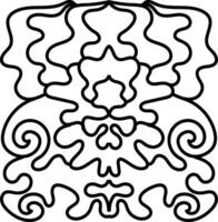 swirly flourish design Seamless pattern Luxury Swirl Fence template pattern background vector