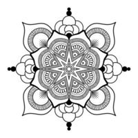 Black Colour Simple Mandala Design SVG, Ai, EPS, PDF, JPG, File vector