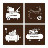 Compressor icon design vector