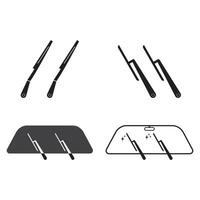 Windscreen wiper design vector
