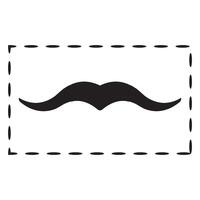 mustache icon design vector