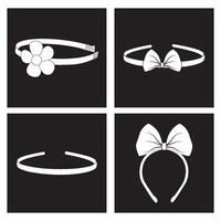 headband icon design vector
