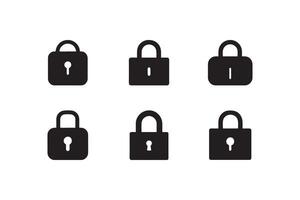 Lock Unlock icon set vector