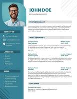 General Engineer Creative Resume Design template