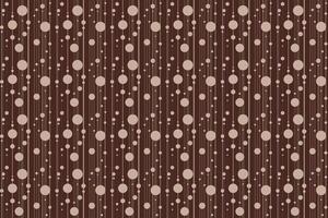 Illustration, Abstract pattern of circle with line in brown color background. vector