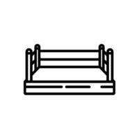 boxing ring icon in line style vector