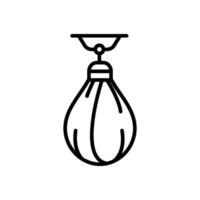 punching bag icon in line style vector