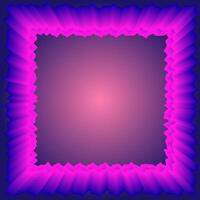 Quadrilateral frame on blue and pink gradient background vector