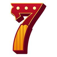 Circus Number Style vector