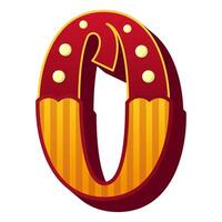 Circus Number Style vector