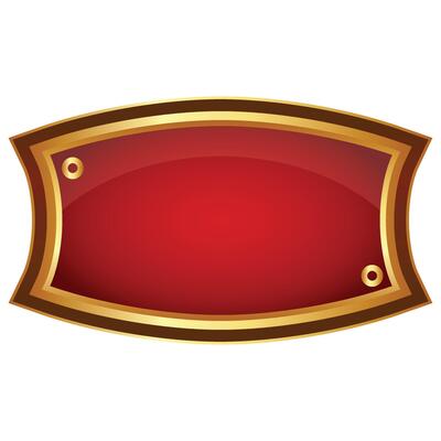 Luxury Golden Red Banner