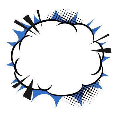 Retro Comic Cloud Explosion