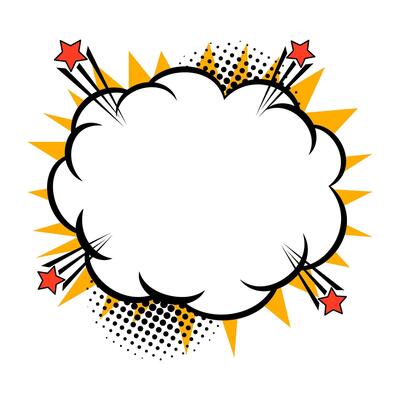 Retro Comic Cloud Explosion
