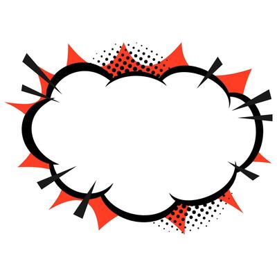Retro Comic Cloud Explosion