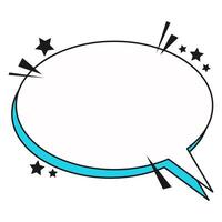 Retro Comic Speech Bubble vector