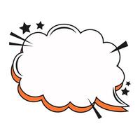 Retro Comic Speech Bubble vector