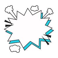 Retro Comic Speech Bubble vector