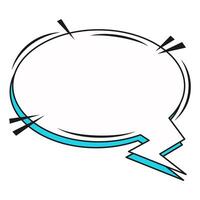 Retro Comic Speech Bubble vector