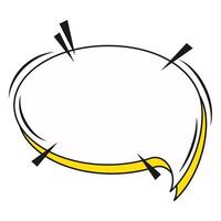 Retro Comic Speech Bubble vector