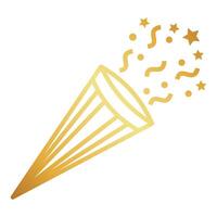 Golden Line New Year Decoration vector