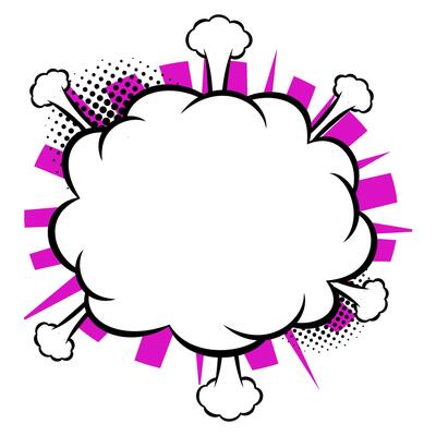 Retro Comic Cloud Explosion