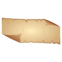 Parchment Paper Scroll Ribbon vector