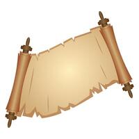 Parchment Paper Scroll Ribbon vector