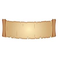Parchment Paper Scroll Ribbon vector