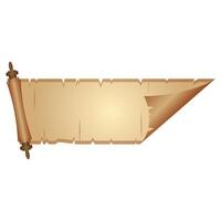 Parchment Paper Scroll Ribbon vector