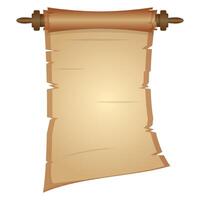 Parchment Paper Scroll Ribbon vector