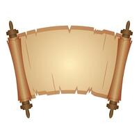 Parchment Paper Scroll Ribbon vector