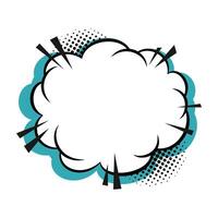 Retro Comic Cloud Explosion vector