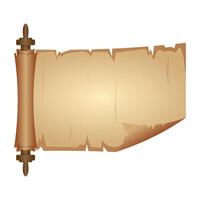 Parchment Paper Scroll Ribbon vector